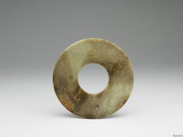 图片[2]-Jade bi disc with rush mat pattern, Southern Song dynasty, 1127-1279 C.E.-China Archive